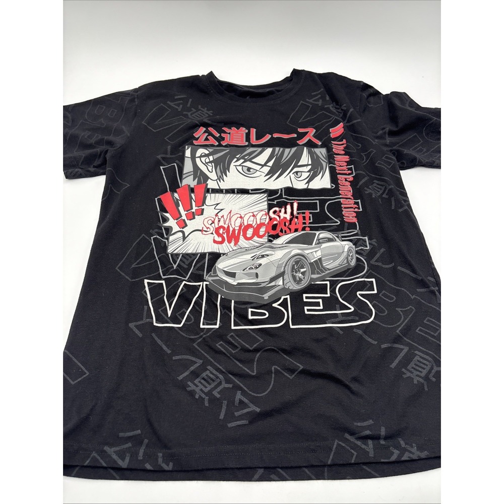 Vibes The Next Generation Tshirt Swoosh Mens Size Medium Black Graphic‎ Print